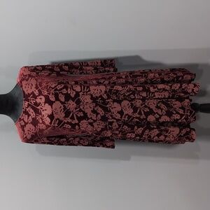 Sonoma red velvet dress